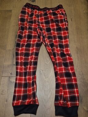 Old Navy Red and Black Plaid Kids Pajama Bottoms